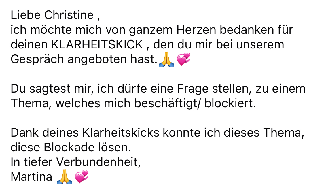 Orientierung dank Klarheitskick