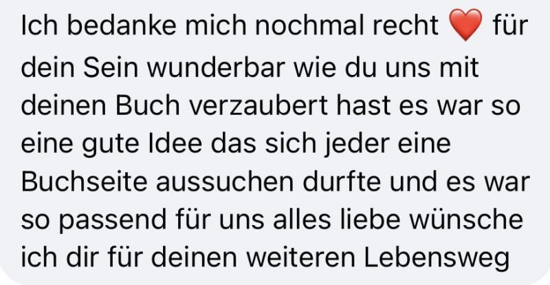 Feedback Lesung Hamburg